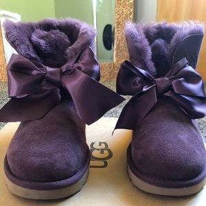 Ugg Purple Gita Mini Bow